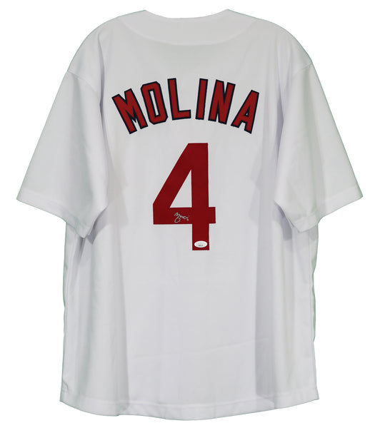 Yadier Molina Signed St Louis Cardinals Framed White Custom Jersey – Super  Sports Center