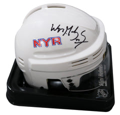 Wayne Gretzky New York Rangers Signed Autographed White Hockey Mini Helmet Heritage Authentication COA