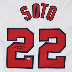 Juan Soto Washington Nationals Signed Autographed White #22 Custom Jersey PAAS COA