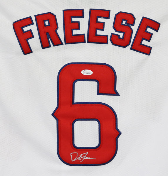 David Freese Los Angeles Angels Signed Autographed Red #6 Jersey JSA –