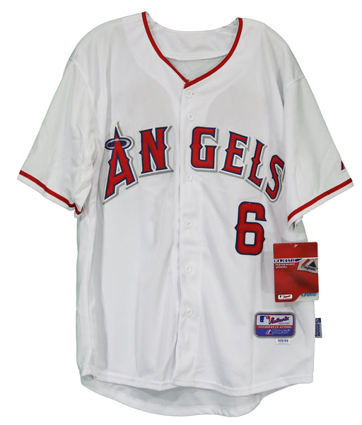 David Freese Los Angeles Angels Signed Autographed Red #6 Jersey JSA –