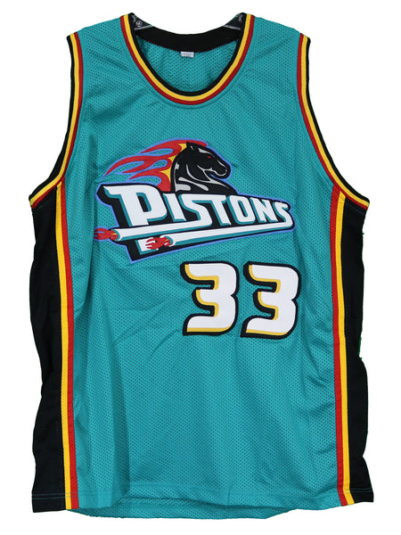 Grant Hill Detroit Pistons Signed Autographed Black #33 Jersey –