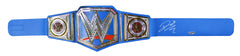 Dwayne The Rock Johnson Signed Autographed WWE Universal Champion Toy Belt Heritage Authentication COA