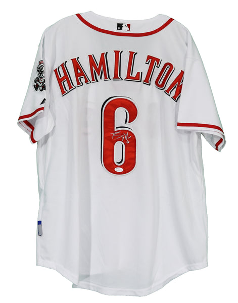 Billy Hamilton Cincinnati Reds Signed Autographed White #6 Jersey