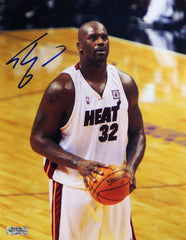Shaquille O'Neal Miami Heat Signed Autographed 8-1/2" x 11" Photo Heritage Authentication COA
