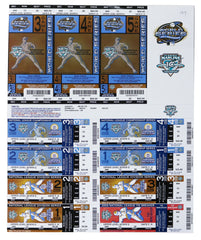 Florida Marlins 2003 Full Postseason Uncut Ticket Sheet - World Series vs New York Yankees