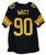 T.J. Watt Pittsburgh Steelers Signed Autographed Black Color Rush #90 Custom Jersey PAAS COA