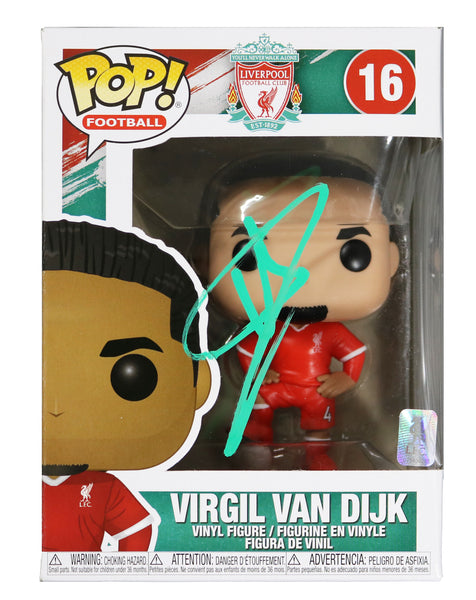 Virgil Van Dijk Liverpool Football Club Signed Autographed Soccer FUNKO POP  #16 Vinyl Figure Global COA