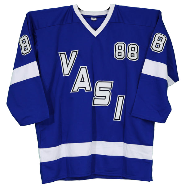 Andrei Vasilevskiy Tampa Bay Lightning Unsigned Blue Jersey in Net  Photograph 