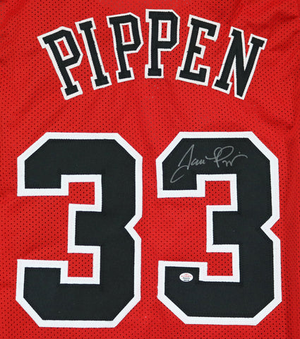 Scottie Pippen Chicago Bulls Signed Autographed Black #33 Jersey –