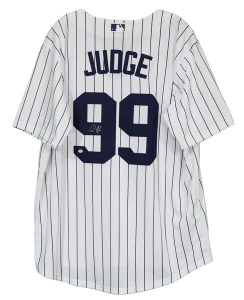 Aaron Judge Scraton/Wilkes-Barre RailRiders Fanatics Authentic  Player-Issued #99 White Pinstripe Jersey from the 2019 MiLB Season