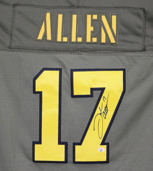 Josh Allen Autographed Framed Salute To Service Buffalo Bills Jersey (