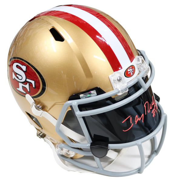 Jerry Rice San Francisco Signed Autographed Visor w/ Full Size helmet –