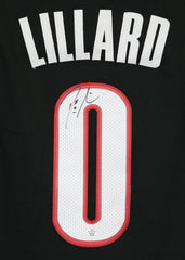 Damian Lillard Portland Trail Blazers Signed Autographed Black #0 Jersey PAAS COA