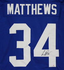 Auston Matthews Toronto Maple Leafs Signed Autographed Blue #34 Custom Jersey PAAS COA