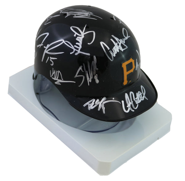 Pittsburgh Pirates 2016 Team Autographed Mini Helmet - McCutchen – Sports- Autographs.com