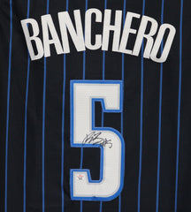 Paolo Banchero Orlando Magic Signed Autographed Black #5 Jersey PAAS COA