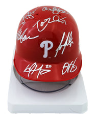 Philadelphia Phillies 2016 Team Signed Autographed Mini Batting Helmet Authenticated Ink COA Nola