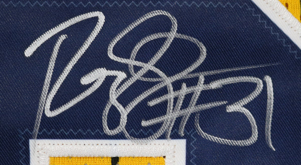 Reggie Miller Indiana Pacers Signed Autographed Blue #31 Custom