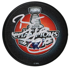 Braden Holtby Washington Capitals Signed Autographed 2018 Stanley Cup Champions Hockey Puck Global COA with Display Holder