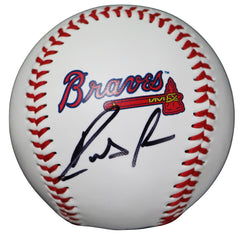 Ronald Acuna Jr. Atlanta Braves Signed Autographed Rawlings Official Major League Logo Baseball Global COA with Display Holder