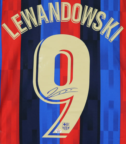 Authentically Signed Robert Lewandowski Barcelona Shirt -   Denmark