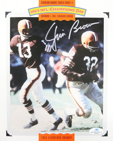 Jim Brown Cleveland Browns Signed Autographed 1964 NFL Champions Day Brochure Five Star Grading Certified