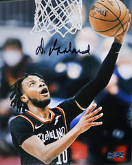 Darius Garland Cleveland Cavaliers Cavs Signed Autographed 8" x 10" Layup Photo Heritage Authentication COA