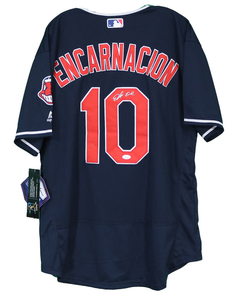 Edwin Encarnacion Signed Authentic Cleveland Indians Game Model Jersey —  Showpieces Sports