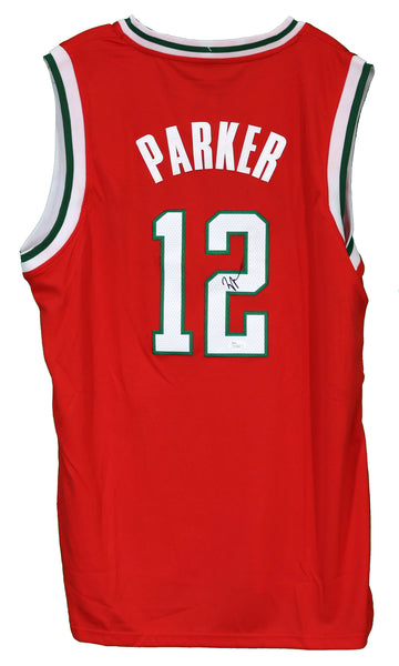 Jabari Parker Milwaukee Bucks Signed Autographed Red #12 Jersey Size L –