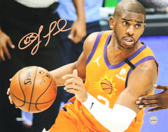 Chris Paul Phoenix Suns Signed Autographed 8" x 10" Dribbling Photo PRO-Cert COA