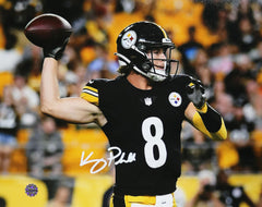 Kenny Pickett Pittsburgh Steelers Signed Autographed 8" x 10" Throwing Photo PRO-Cert COA