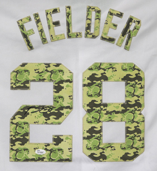 Prince Fielder Detroit Tigers Signed Autographed USMC Camo #28 Jersey –