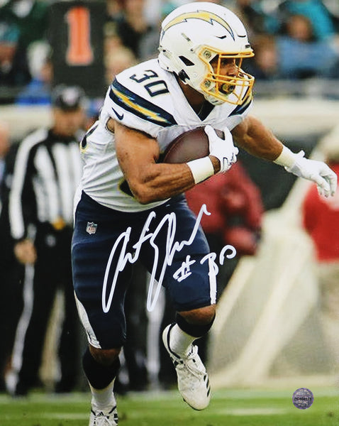 Austin Ekeler Los Angeles Chargers Autographed 8 x 10 Blue