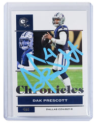 Dak Prescott Dallas Cowboys Signed Autographed 2021 Panini Chronicles #26 Football Card PRO-Cert COA