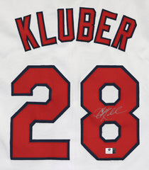 Corey Kluber Cleveland Indians Signed Autographed White #28 Custom Jersey Global COA
