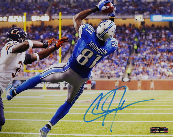 : Calvin Johnson in the Smoke Detroit Lions 8 x 10 Framed  Football Photo with Engraved Autograph : Collectibles & Fine Art