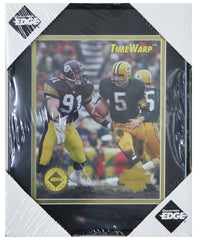 1995 Collector's Edge Time Warp Framed Jumbo Card Paul Hornung and Kevin Greene
