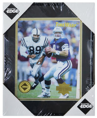 1995 Collector's Edge Time Warp Framed Jumbo Card Troy Aikman and Gino Marchetti