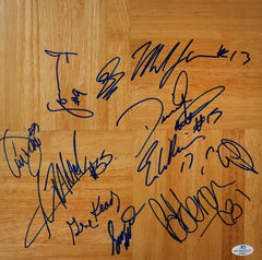Toronto Raptors 2005-06 Team Signed Autographed Basketball Floorboard Five Star Grading COA