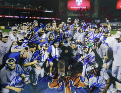 Kansas City Royals 2015 World Series Champions Team Signed Autographed 11" x 14" Photo Authenticated Ink COA