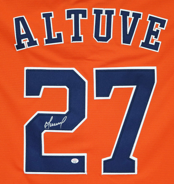 Jose Altuve #27 Astros Signed/Autographed Jersey and Hat (Authentic PSA/DNA)