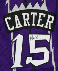 Vince Carter Toronto Raptors Signed Autographed Purple #15 Custom Jersey PAAS COA