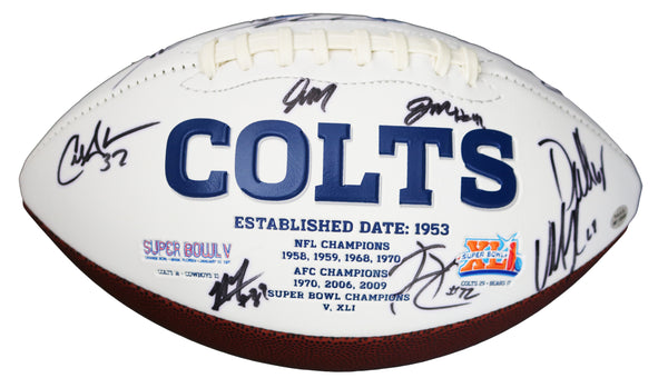 Indianapolis Colts 2016 Team Signed Autographed Logo Football Luck