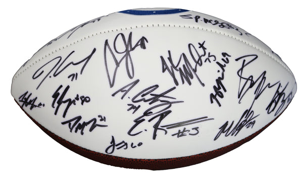 Indianapolis Colts 2015 Team Signed Autographed Logo Football Luck – Sports- Autographs.com