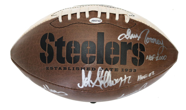 Franco Harris Signed Football Autograph Pittsburgh Steelers HOF COA