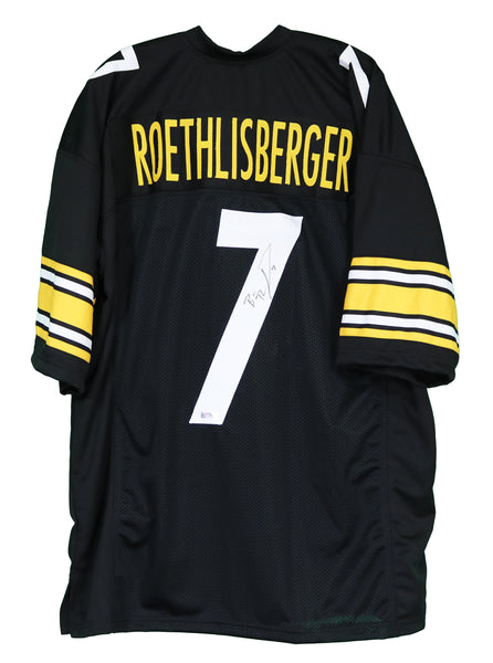 Pittsburgh Steelers BEN ROETHLISBERGER #7 Authentic NFL Sewn BLACK