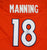 Peyton Manning Denver Broncos Signed Autographed Orange #18 Jersey PAAS COA