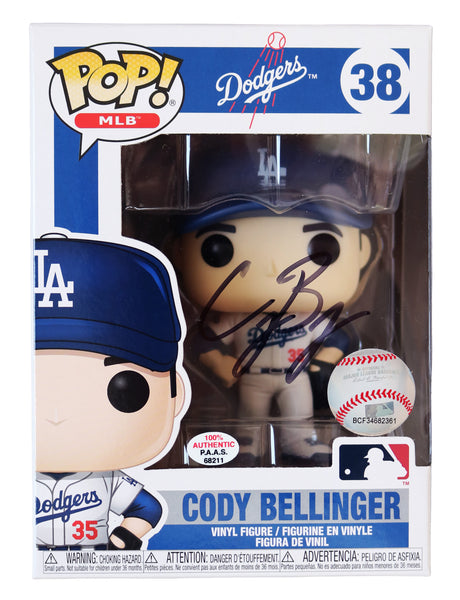 CODY BELLINGER SIGNED LOS ANGELES DODGERS WS CHAMP FUNKO POP 38