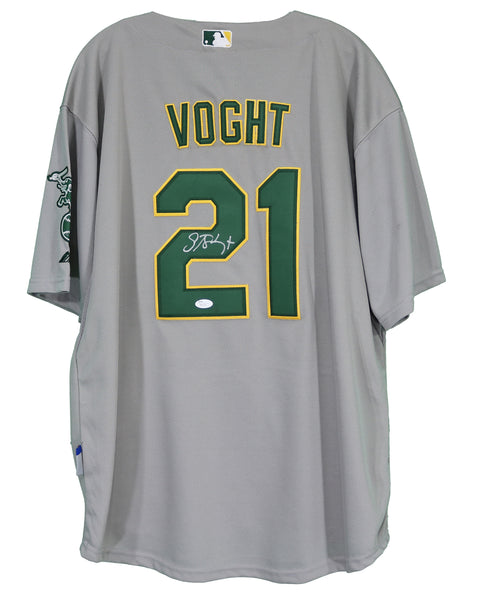 Stephen Vogt Oakland Athletics Signed Autographed Gray #21 Jersey